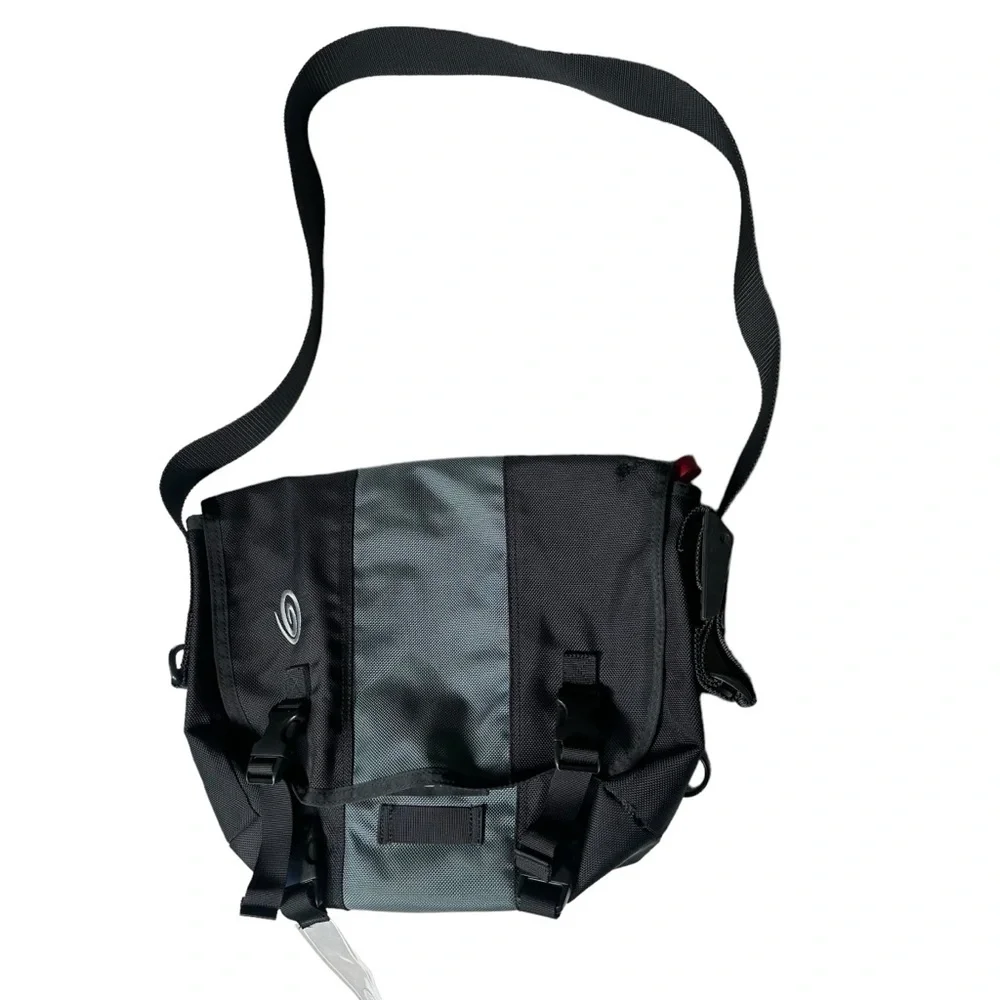 TIMBUK2 Nylon Black and Gray classic Medium messenger Bag
